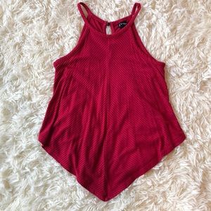 Girls M 7/8 Dark Red Tank